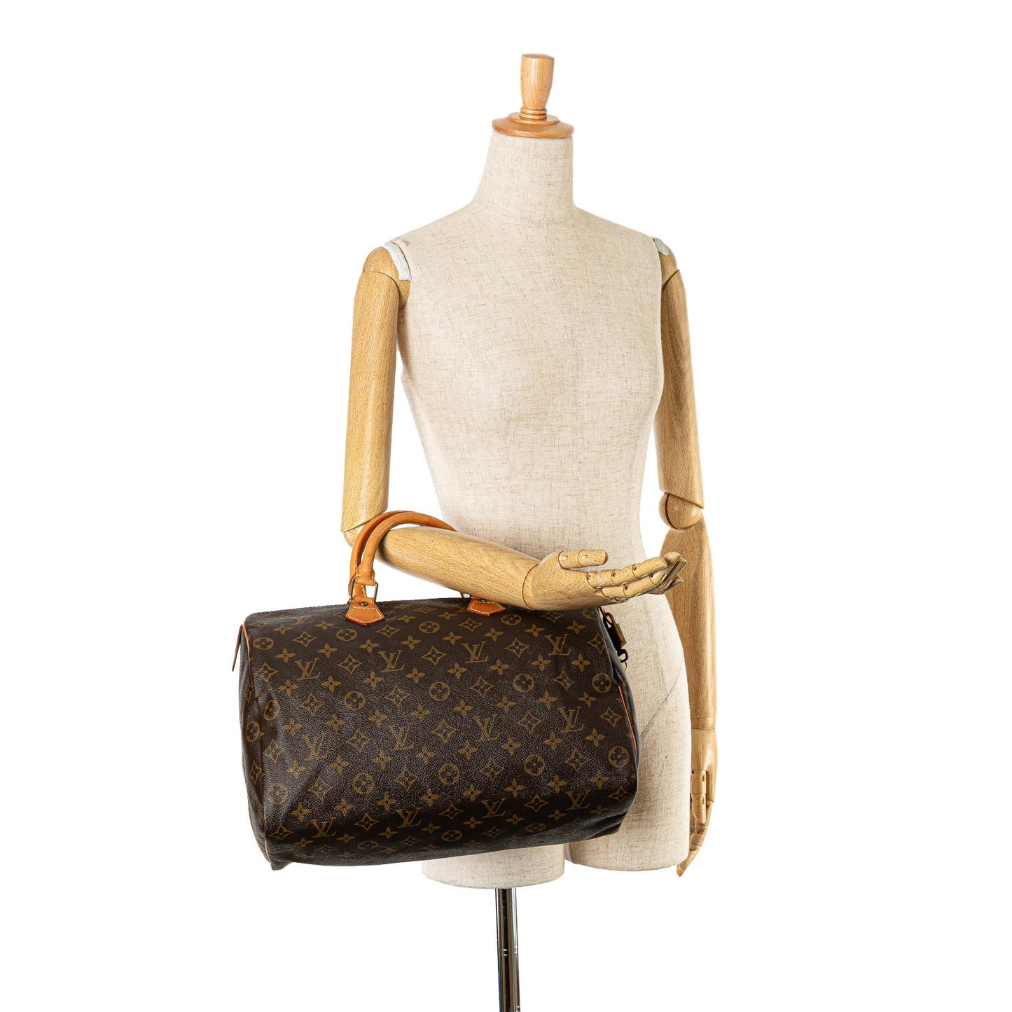Louis Vuitton Monogram Speedy 35 (SHG-1jKJWg)