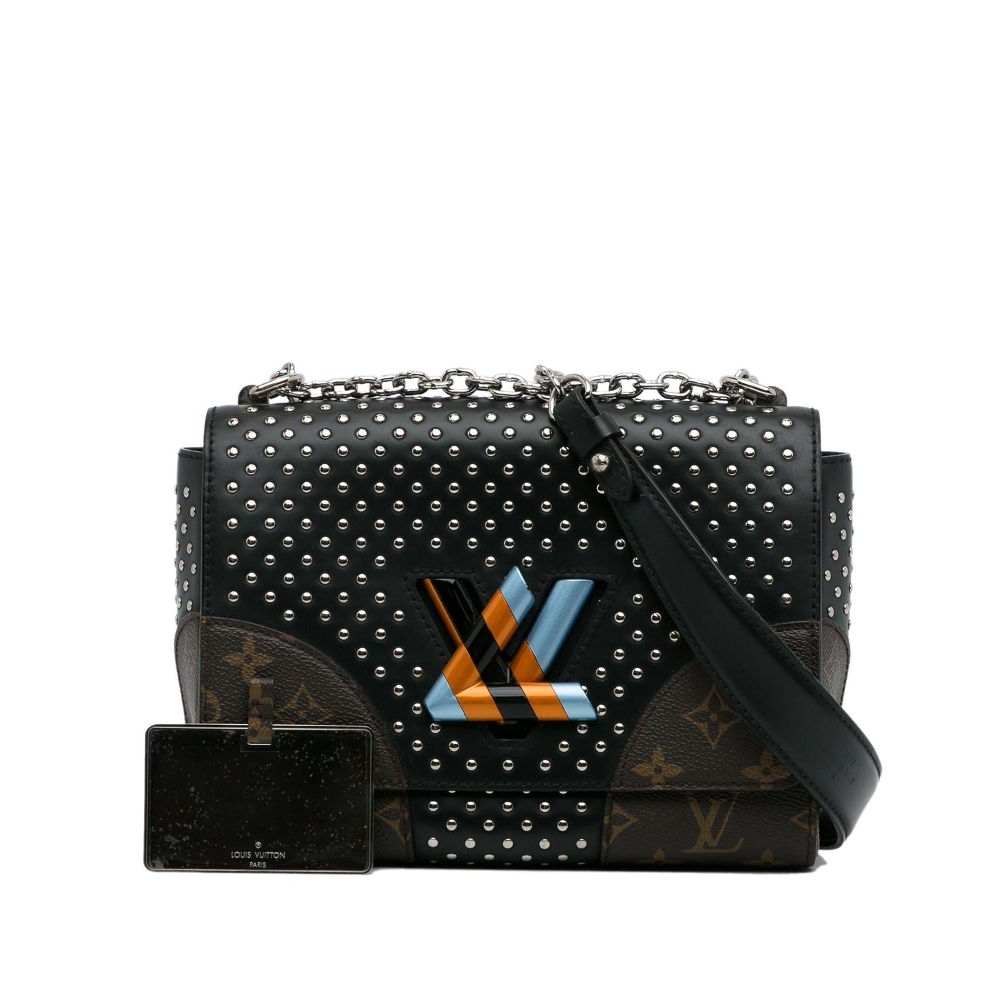 Louis Vuitton Monogram Studded Twist MM (SHG-Pwp1lG)
