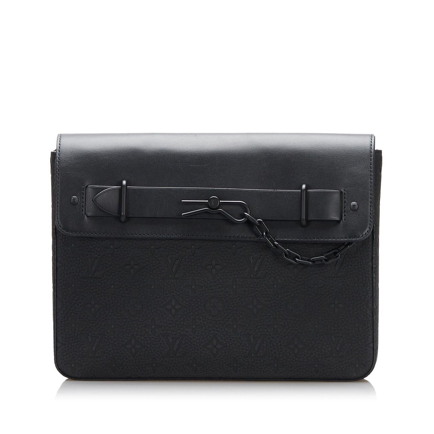Louis Vuitton Monogram Taurillon Pochette Steamer (SHG-zdezb9)