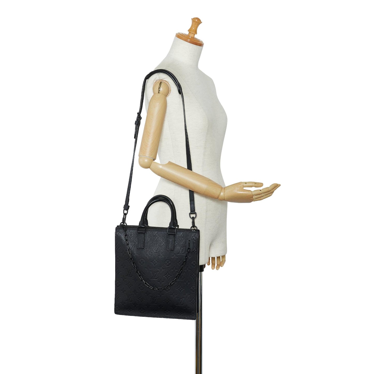 Louis Vuitton Monogram Taurillon Sac Plat (SHG-7zsfVO)