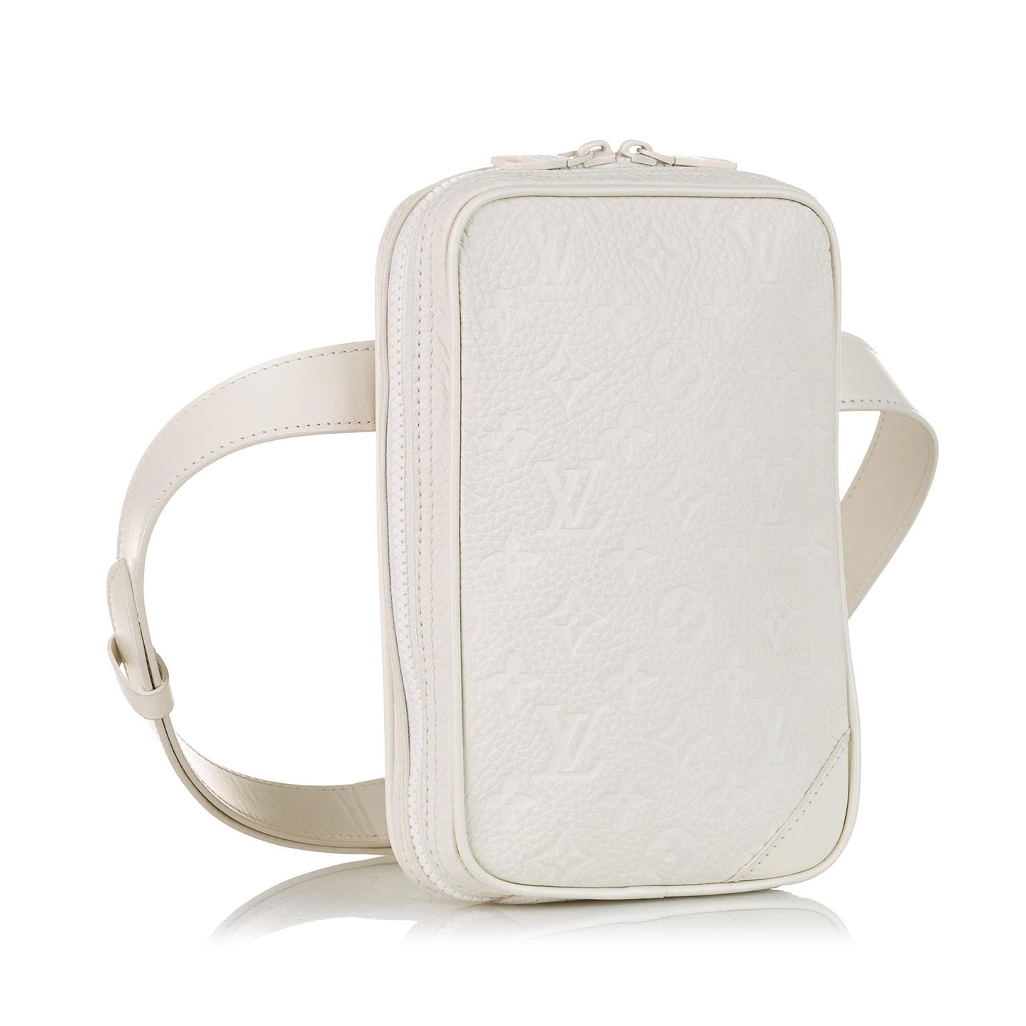 Louis Vuitton Monogram Taurillon Utility Side Belt Bag (SHG-37447)