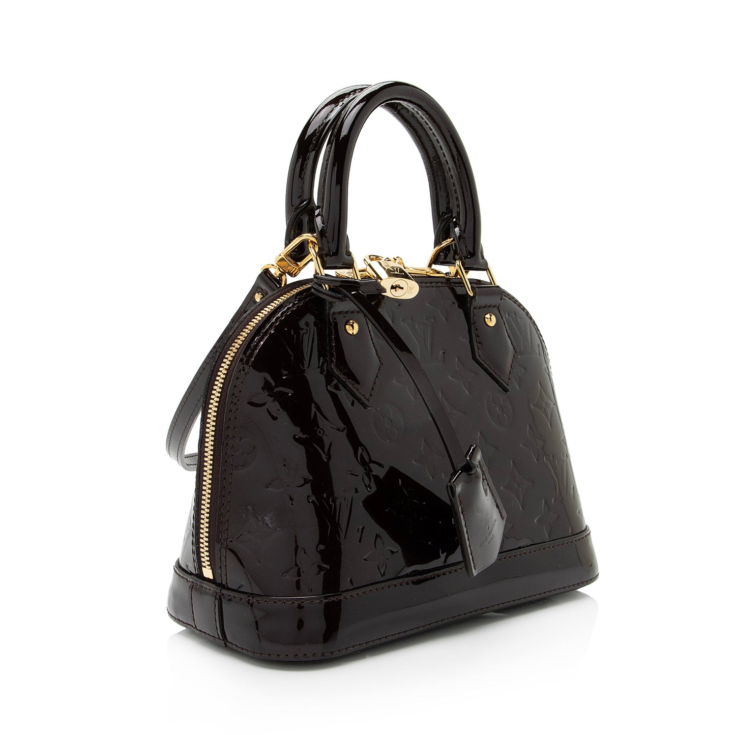 Louis Vuitton Monogram Vernis Alma BB Satchel (SHF-nXDD7c)