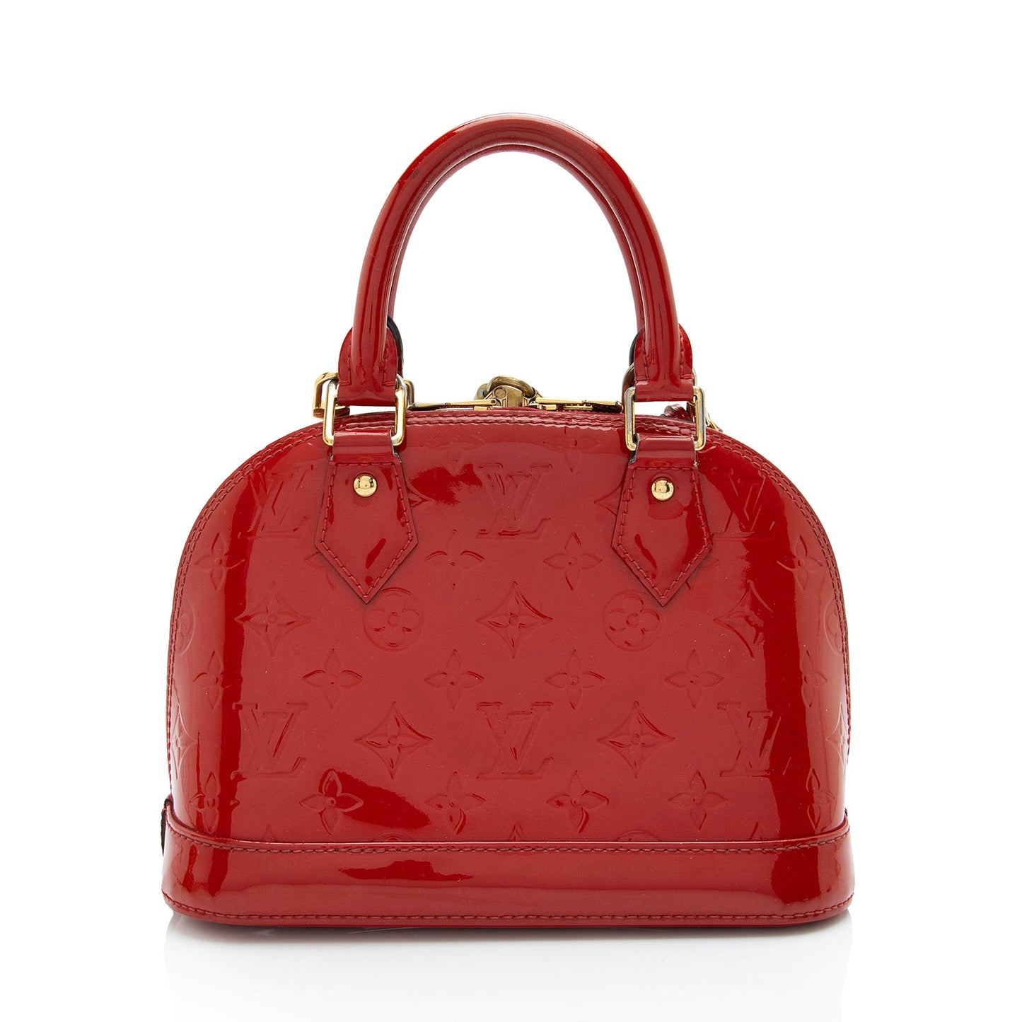Louis Vuitton Monogram Vernis Alma BB Satchel (SHF-hhcc07)