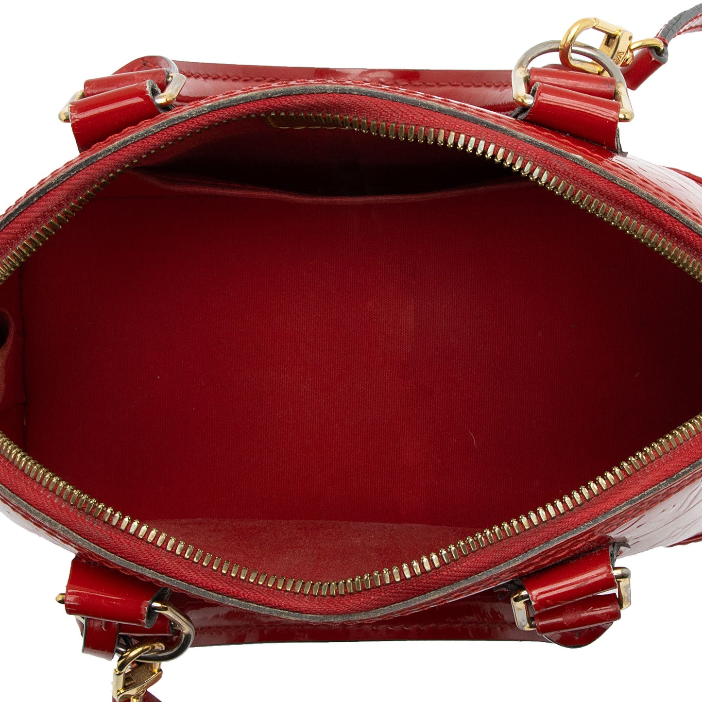Louis Vuitton Monogram Vernis Alma BB Satchel (SHF-hhcc07)