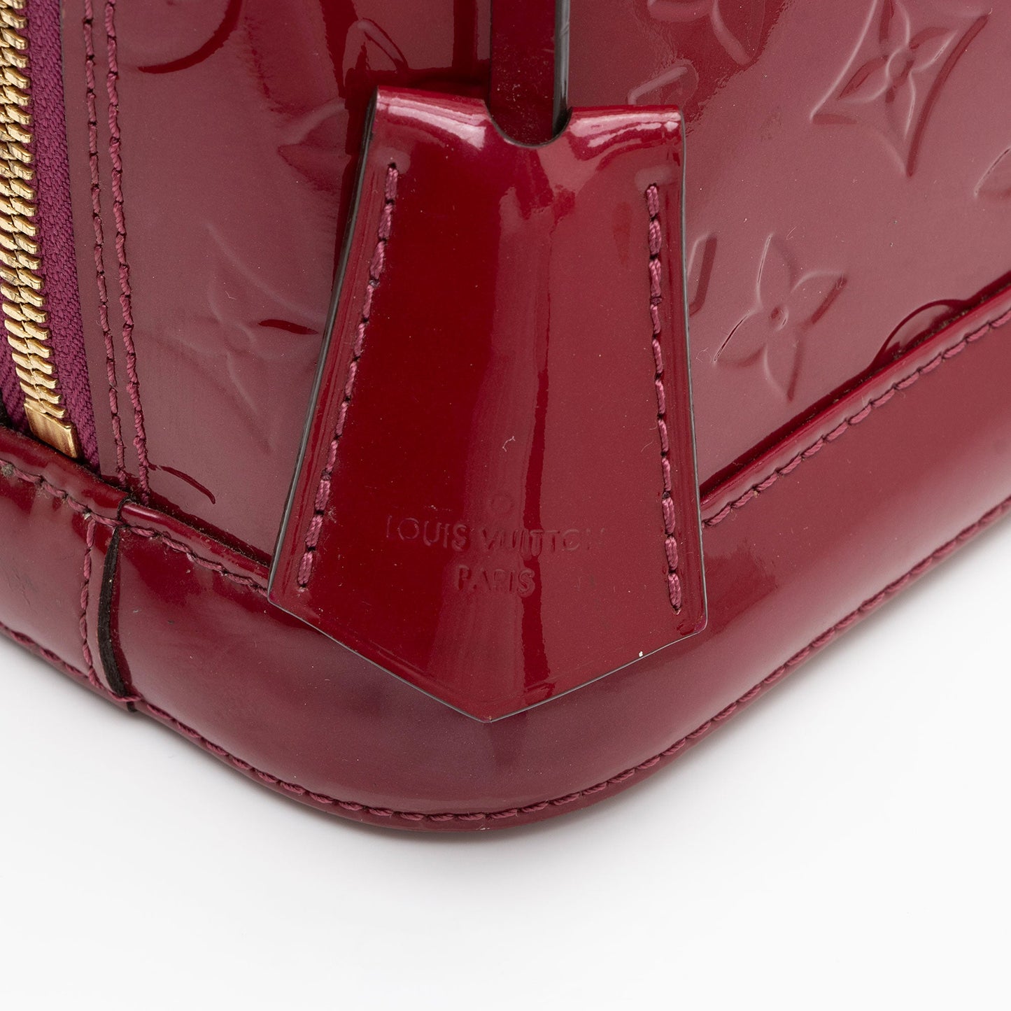 Louis Vuitton Monogram Vernis Alma BB Satchel (SHF-3pzOjE)