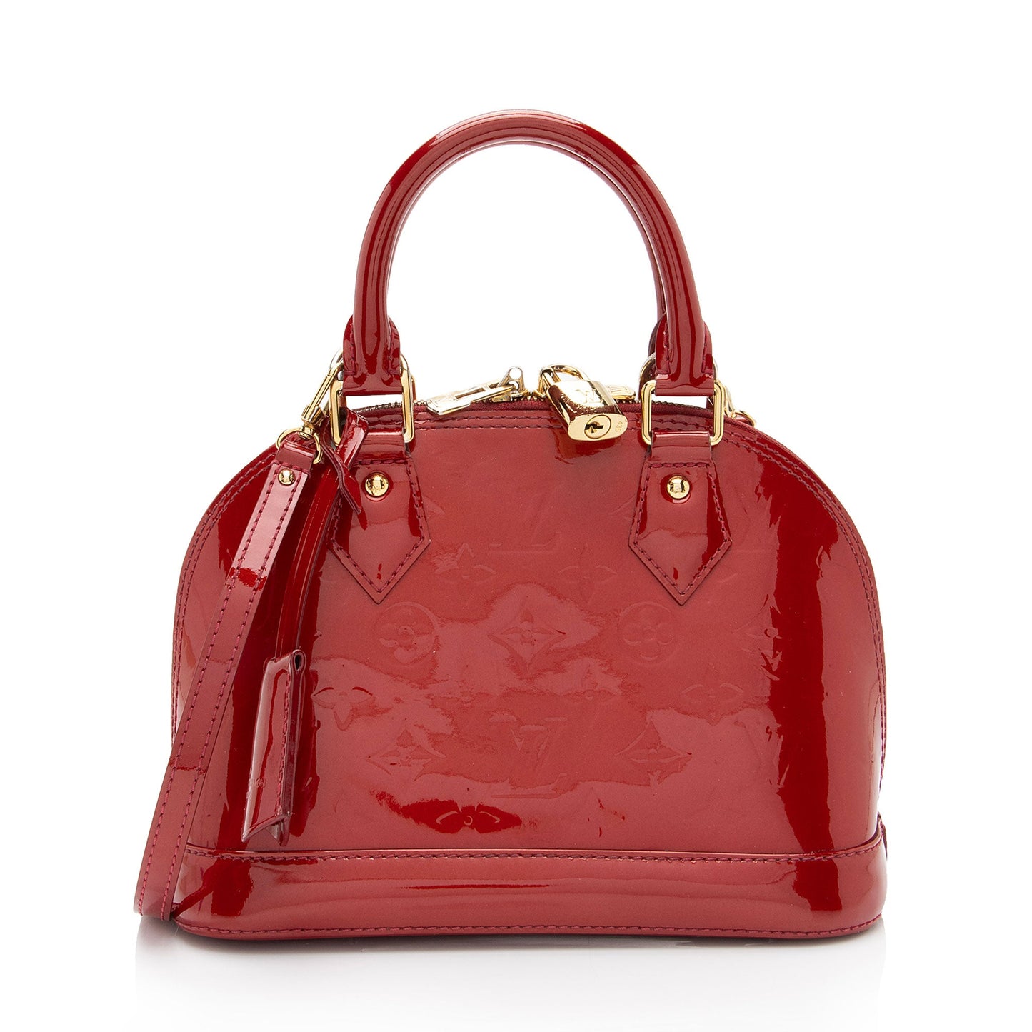 Louis Vuitton Monogram Vernis Alma BB Satchel (SHF-vZDusC)