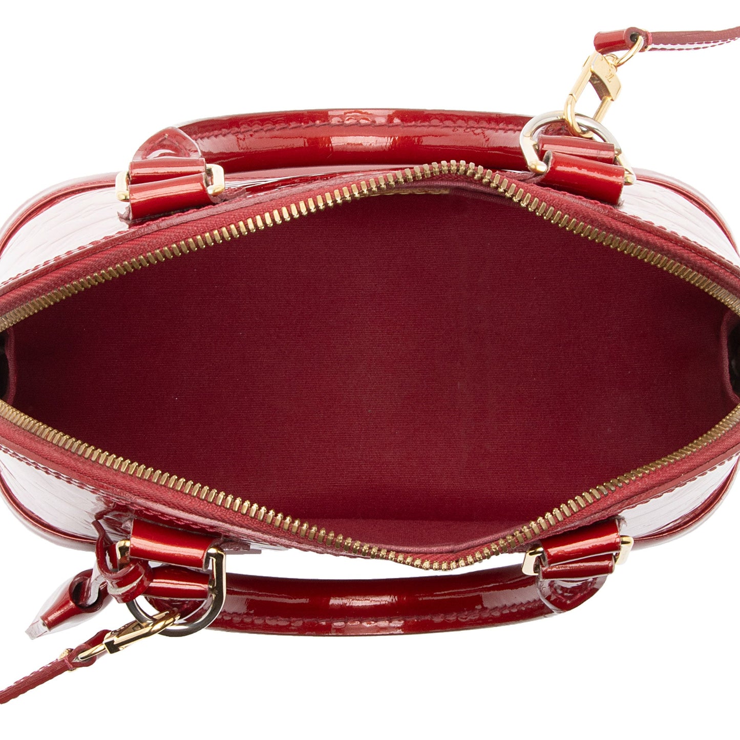 Louis Vuitton Monogram Vernis Alma BB Satchel (SHF-vZDusC)