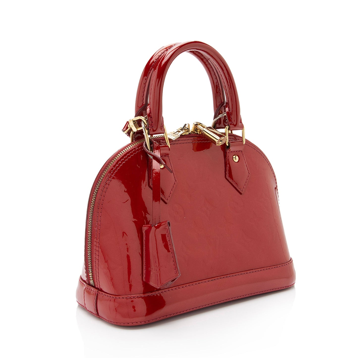 Louis Vuitton Monogram Vernis Alma BB Satchel (SHF-vZDusC)