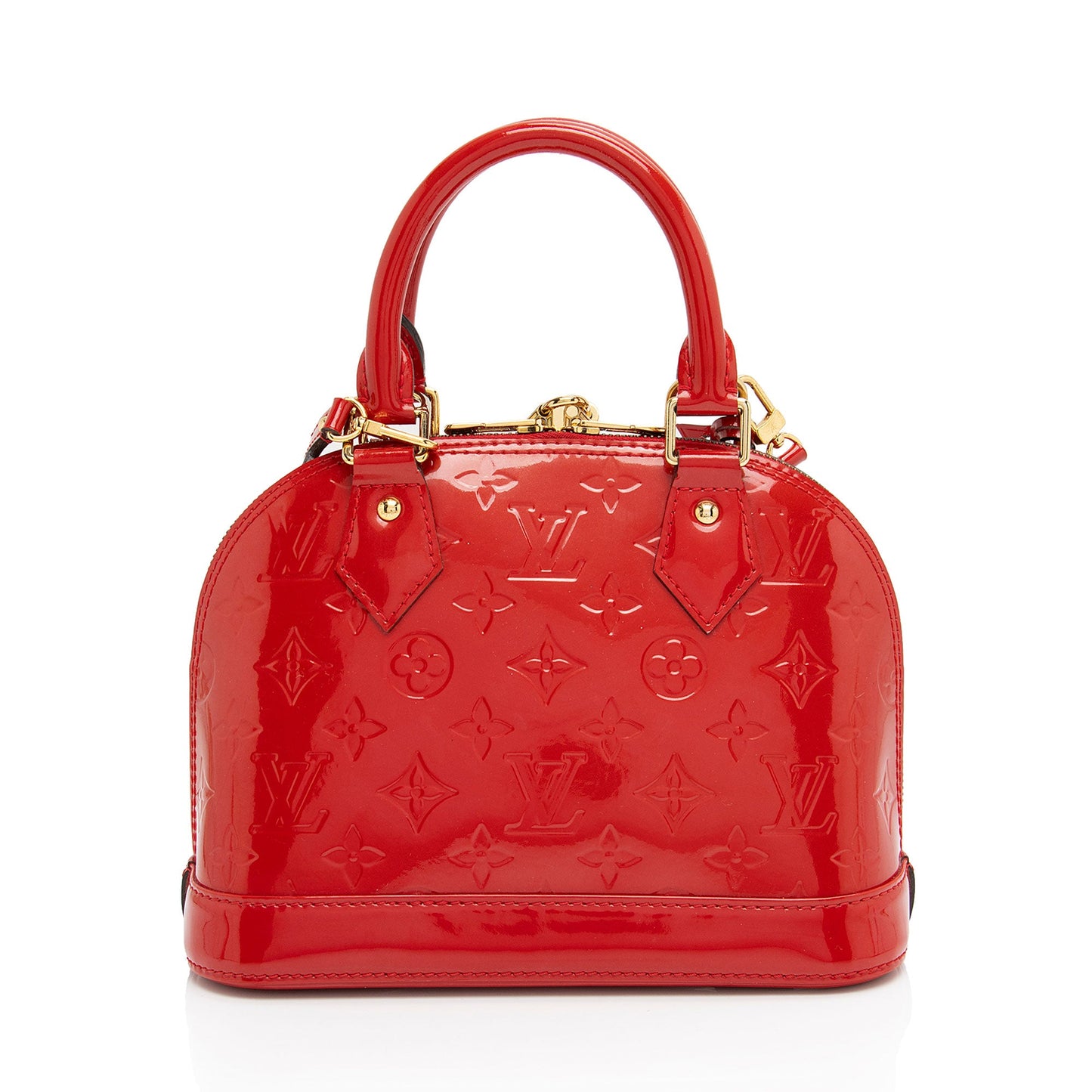 Louis Vuitton Monogram Vernis Alma BB Satchel (SHF-DFP050)