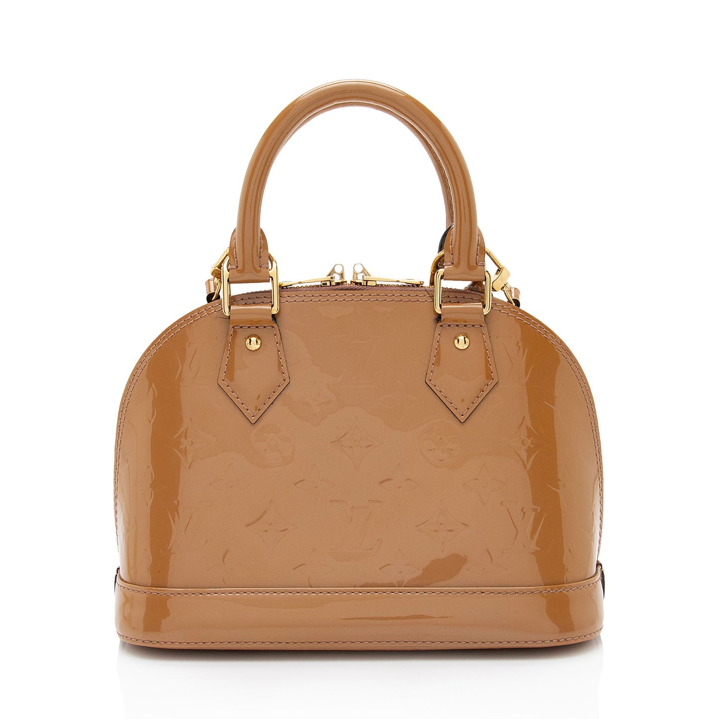 Louis Vuitton Monogram Vernis Alma BB Satchel (SHF-WrgZSd)