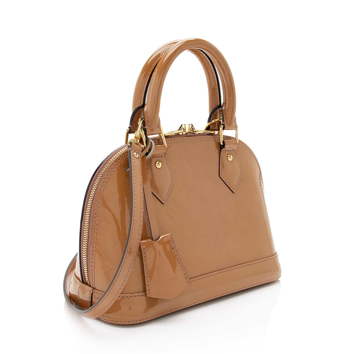 Louis Vuitton Monogram Vernis Alma BB Satchel (SHF-WrgZSd)
