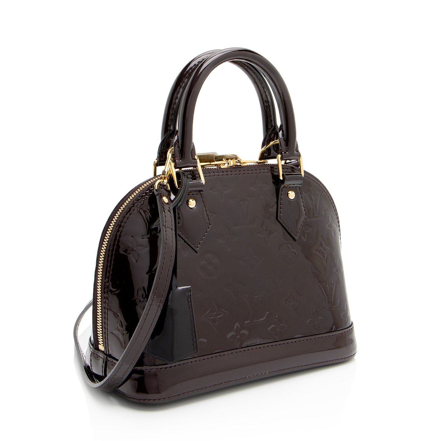 Louis Vuitton Monogram Vernis Alma BB Satchel (SHF-J3tjPU)