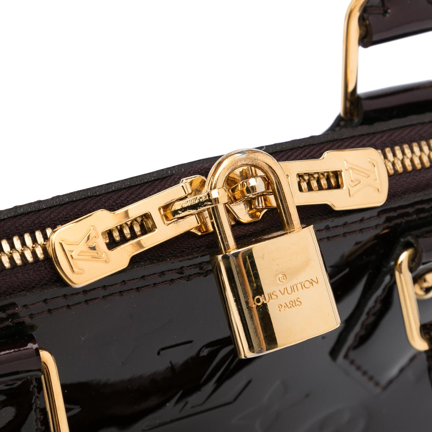 Louis Vuitton Monogram Vernis Alma BB (SHG-PvmuQo)