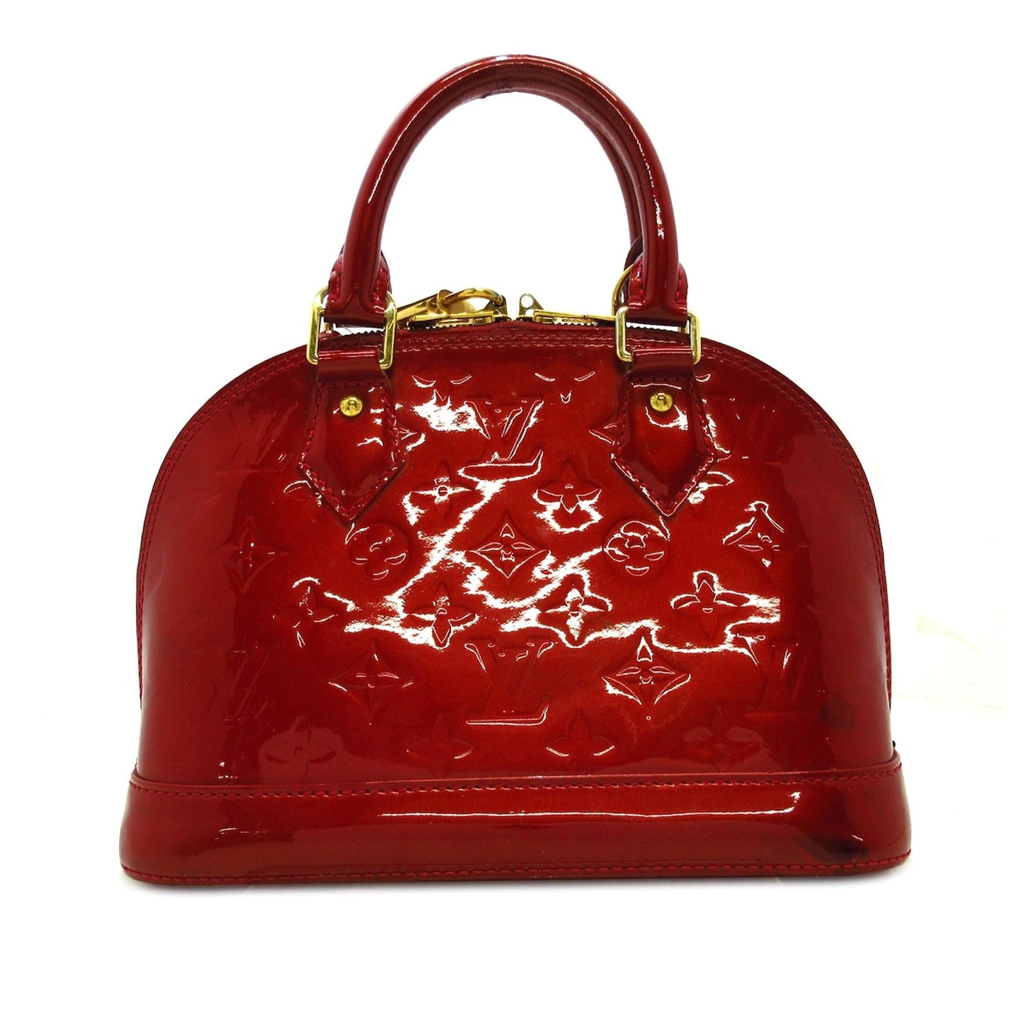Louis Vuitton Monogram Vernis Alma BB (SHG-XqrbgB)