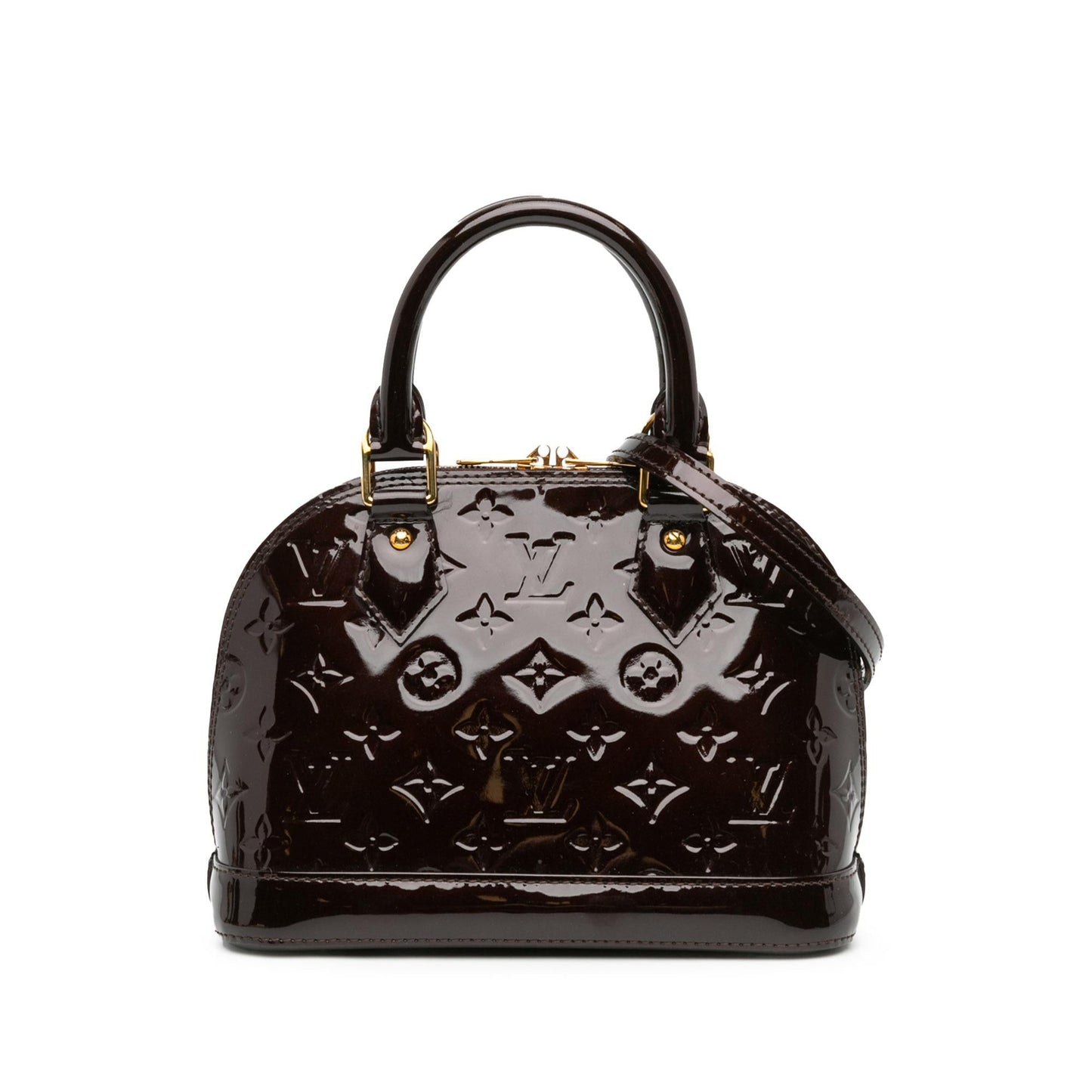 Louis Vuitton Monogram Vernis Alma BB (SHG-eD6Sx4)