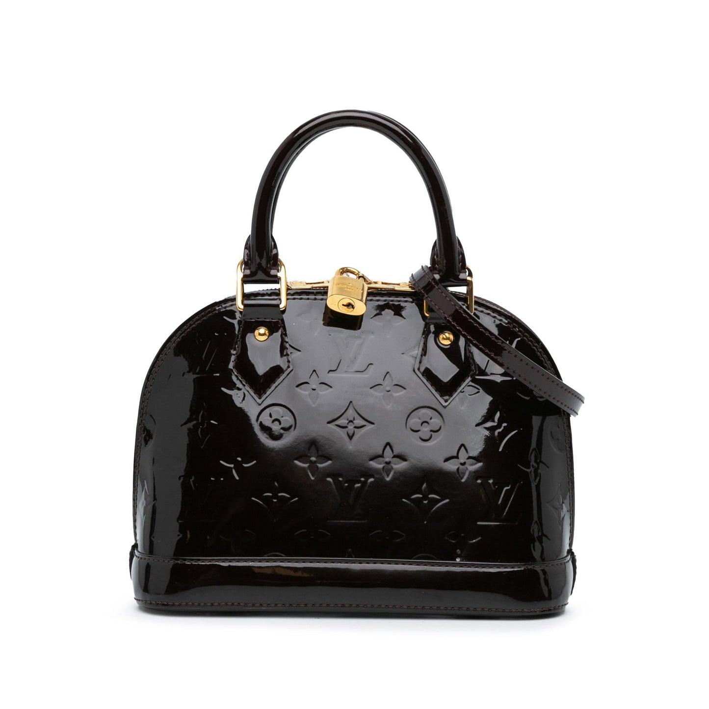 Louis Vuitton Monogram Vernis Alma BB (SHG-YSgEEE)