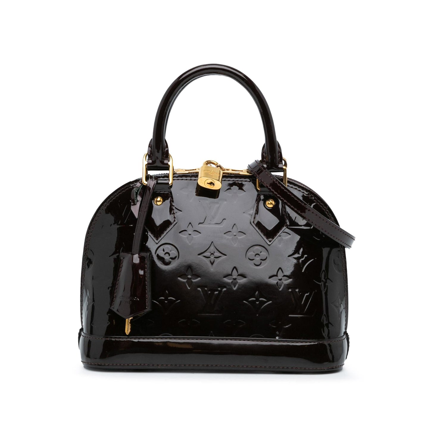 Louis Vuitton Monogram Vernis Alma BB (SHG-YSgEEE)