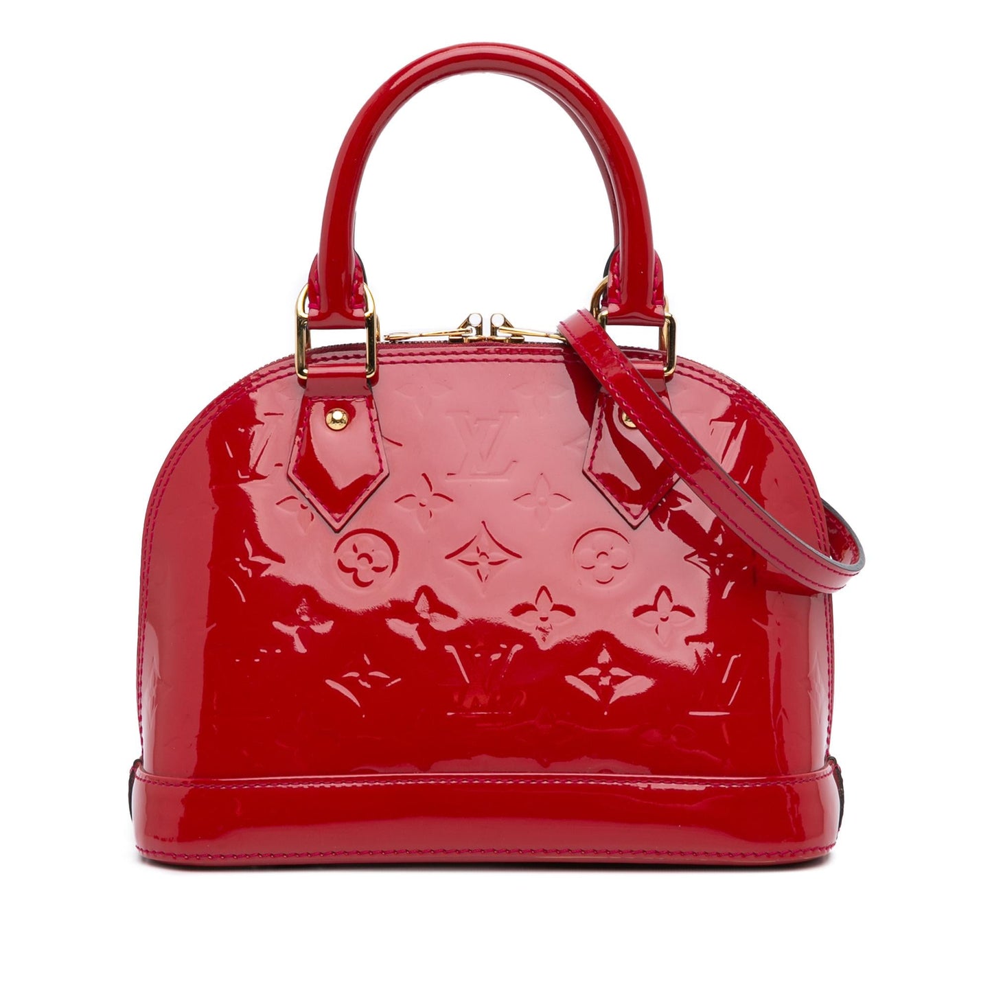 Louis Vuitton Monogram Vernis Alma BB (SHG-MaFZ4c)