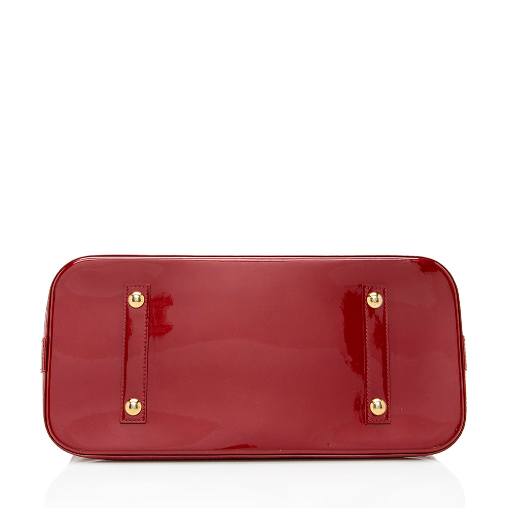 Louis Vuitton Monogram Vernis Alma GM Satchel (SHF-18772)