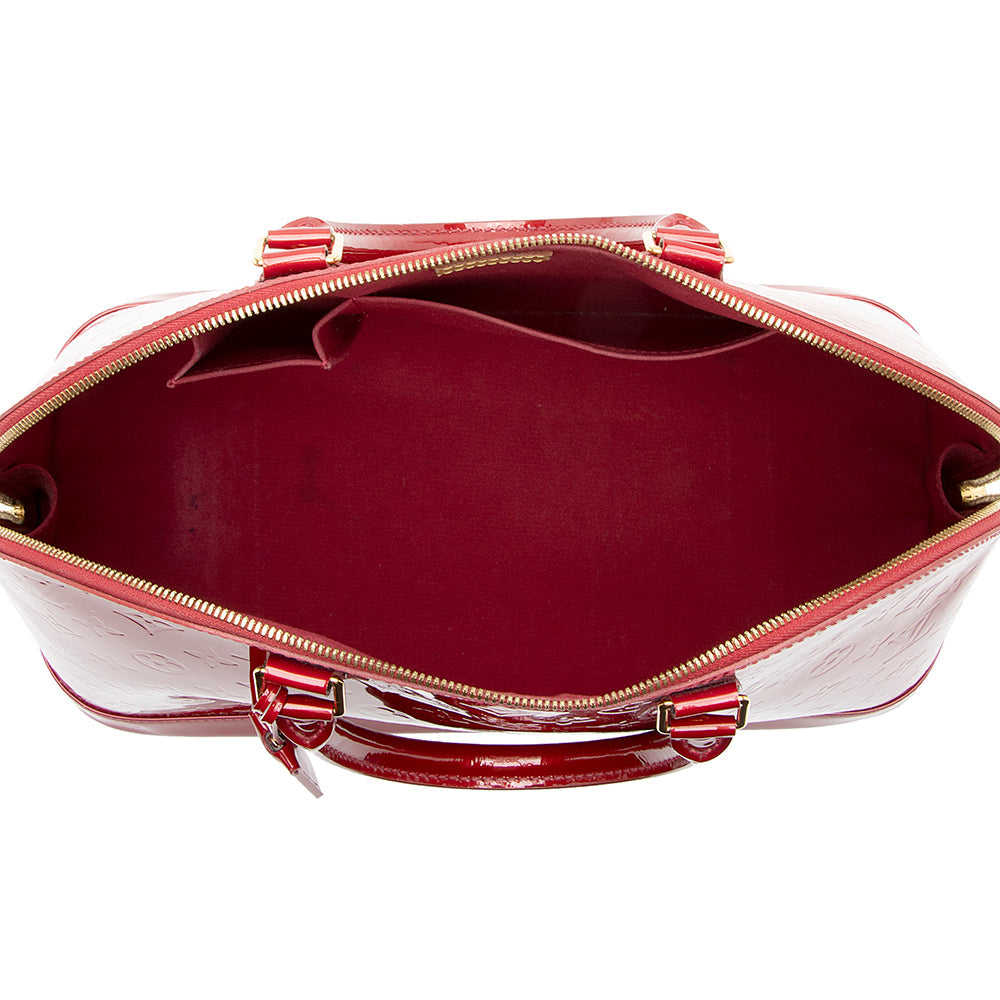 Louis Vuitton Monogram Vernis Alma GM Satchel (SHF-18772)