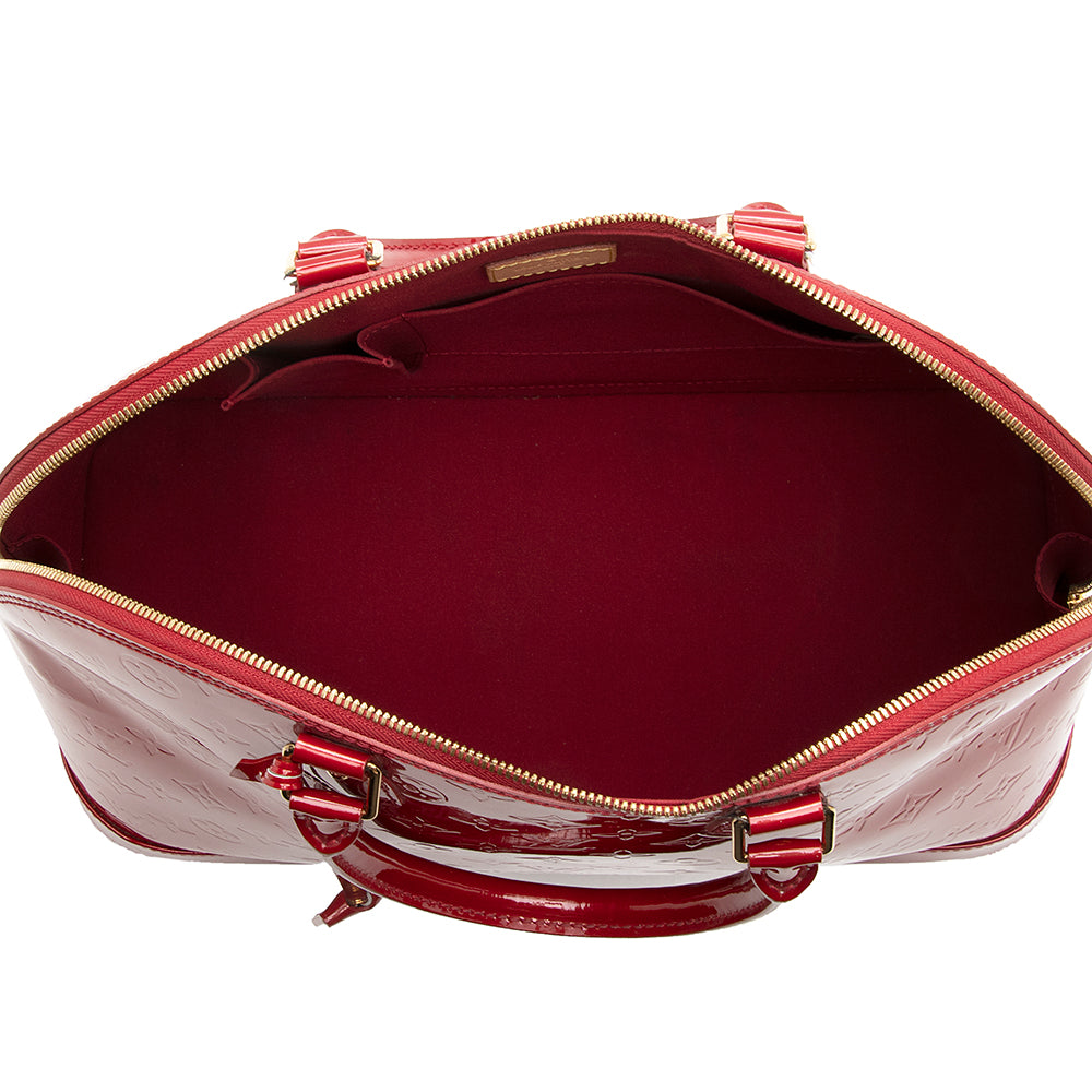 Louis Vuitton Monogram Vernis Alma GM Satchel (SHF-21415)
