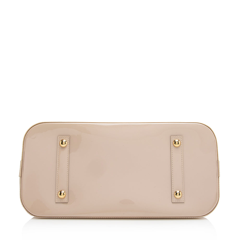 Louis Vuitton Monogram Vernis Alma GM Satchel (SHF-21875)