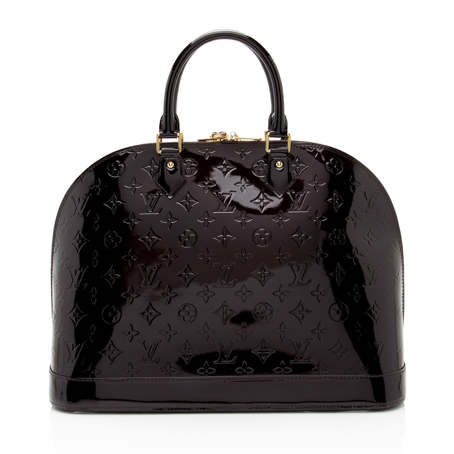 Louis Vuitton Monogram Vernis Alma GM Satchel (SHF-D35yeQ)