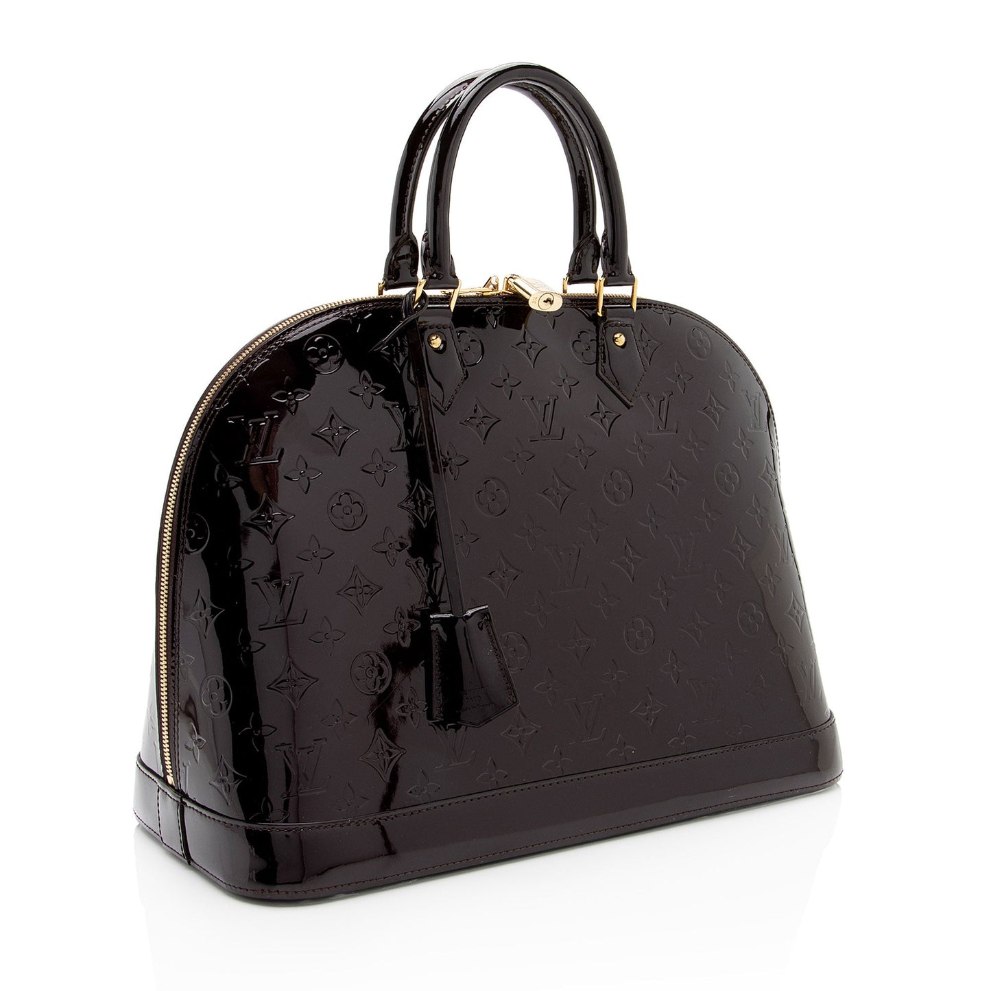 Louis Vuitton Monogram Vernis Alma GM Satchel (SHF-D35yeQ)