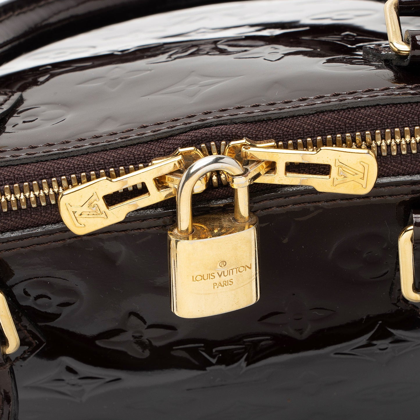 Louis Vuitton Monogram Vernis Alma GM Satchel (SHF-K55Nxm)
