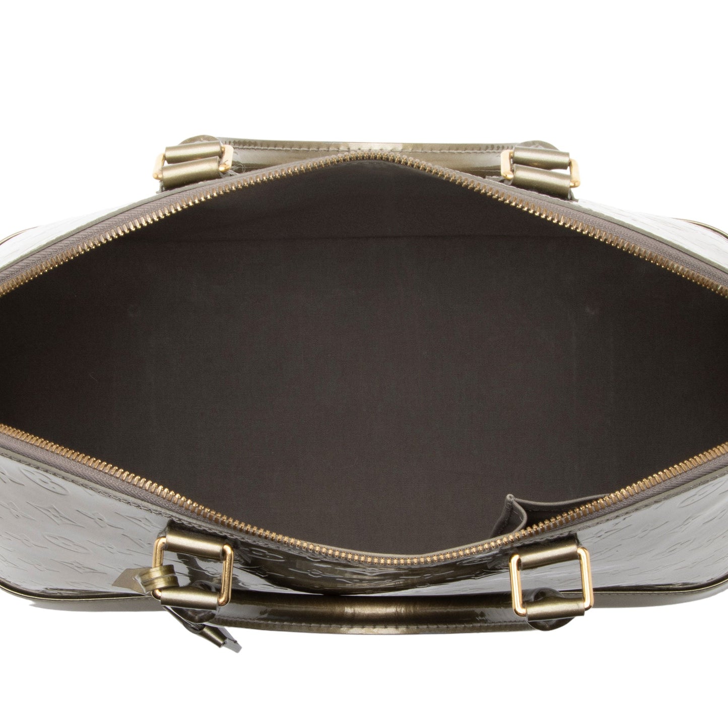 Louis Vuitton Monogram Vernis Alma GM Satchel (SHF-223b8Z)