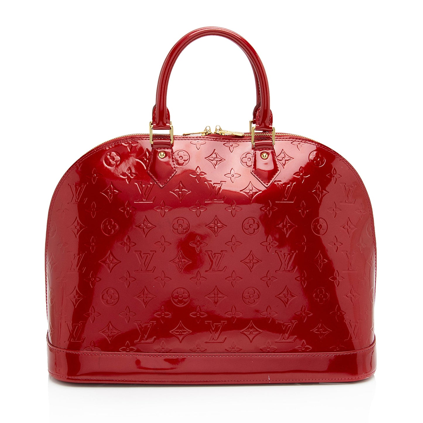 Louis Vuitton Monogram Vernis Alma GM Satchel (SHF-XIA8xV)