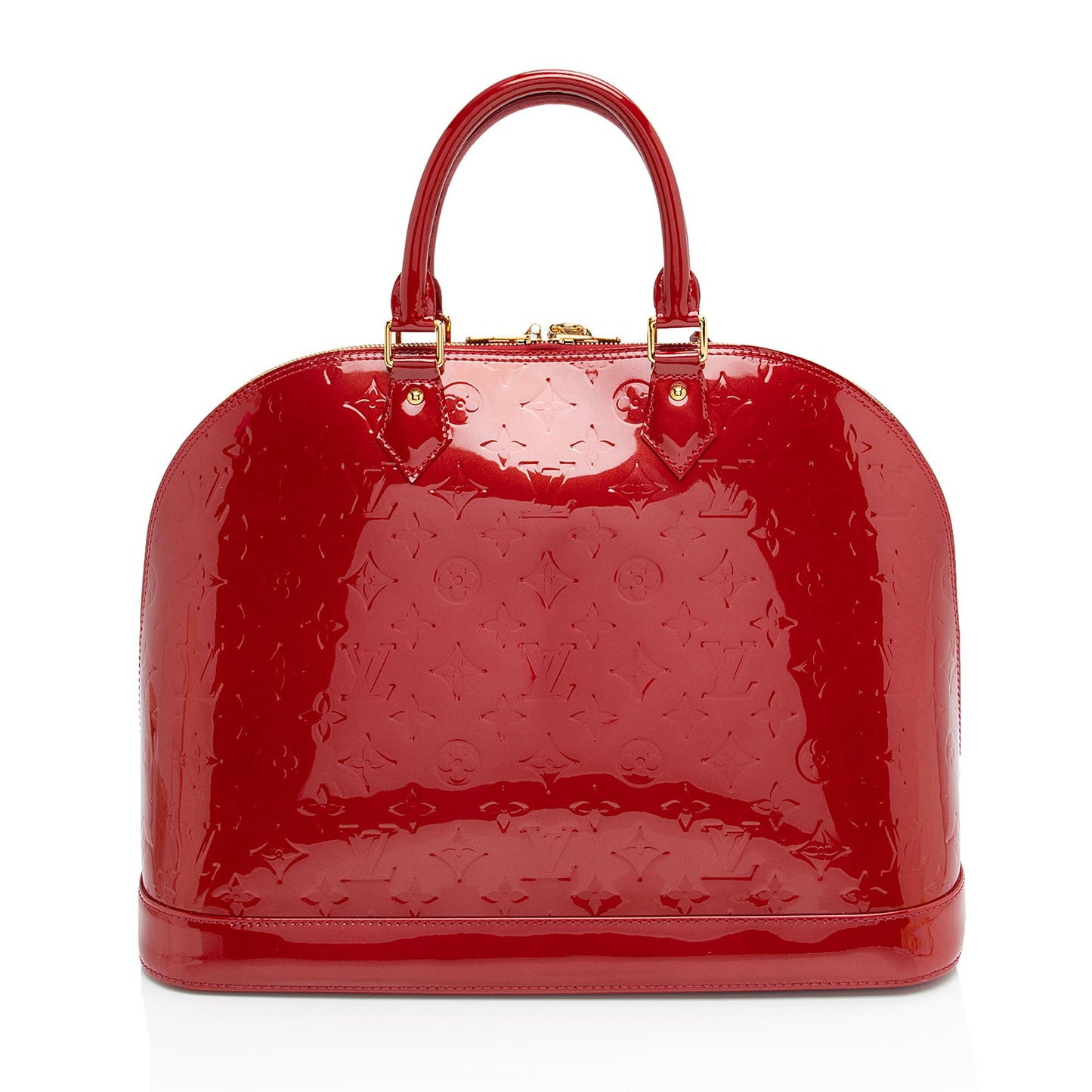 Louis Vuitton Monogram Vernis Alma GM Satchel (SHF-qWt83h)