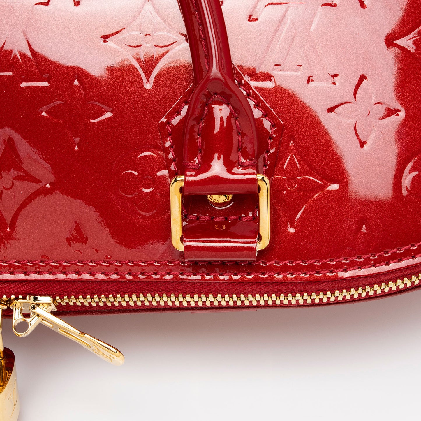 Louis Vuitton Monogram Vernis Alma GM Satchel (SHF-qWt83h)