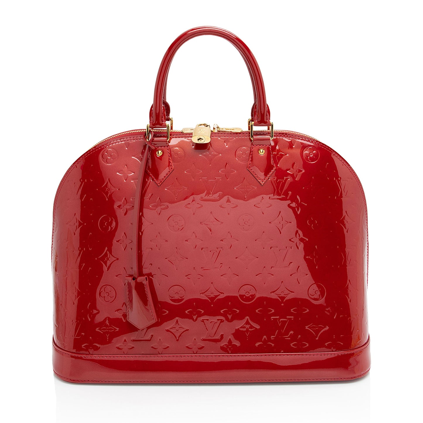 Louis Vuitton Monogram Vernis Alma GM Satchel (SHF-qWt83h)