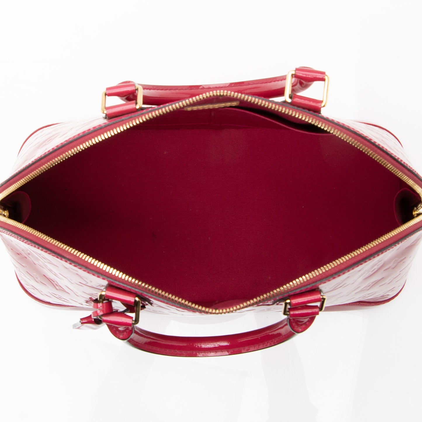 Louis Vuitton Monogram Vernis Alma MM Satchel (SHF-22630)