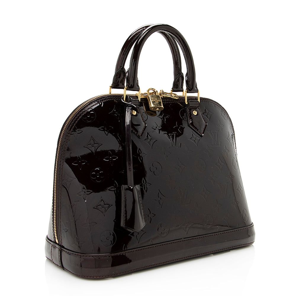 Louis Vuitton Monogram Vernis Alma PM Satchel (SHF-19859)