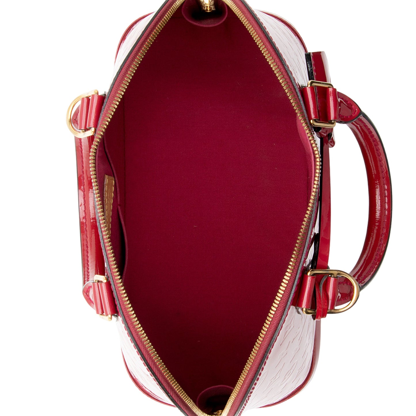 Louis Vuitton Monogram Vernis Alma PM Satchel (SHF-aJkS4O)