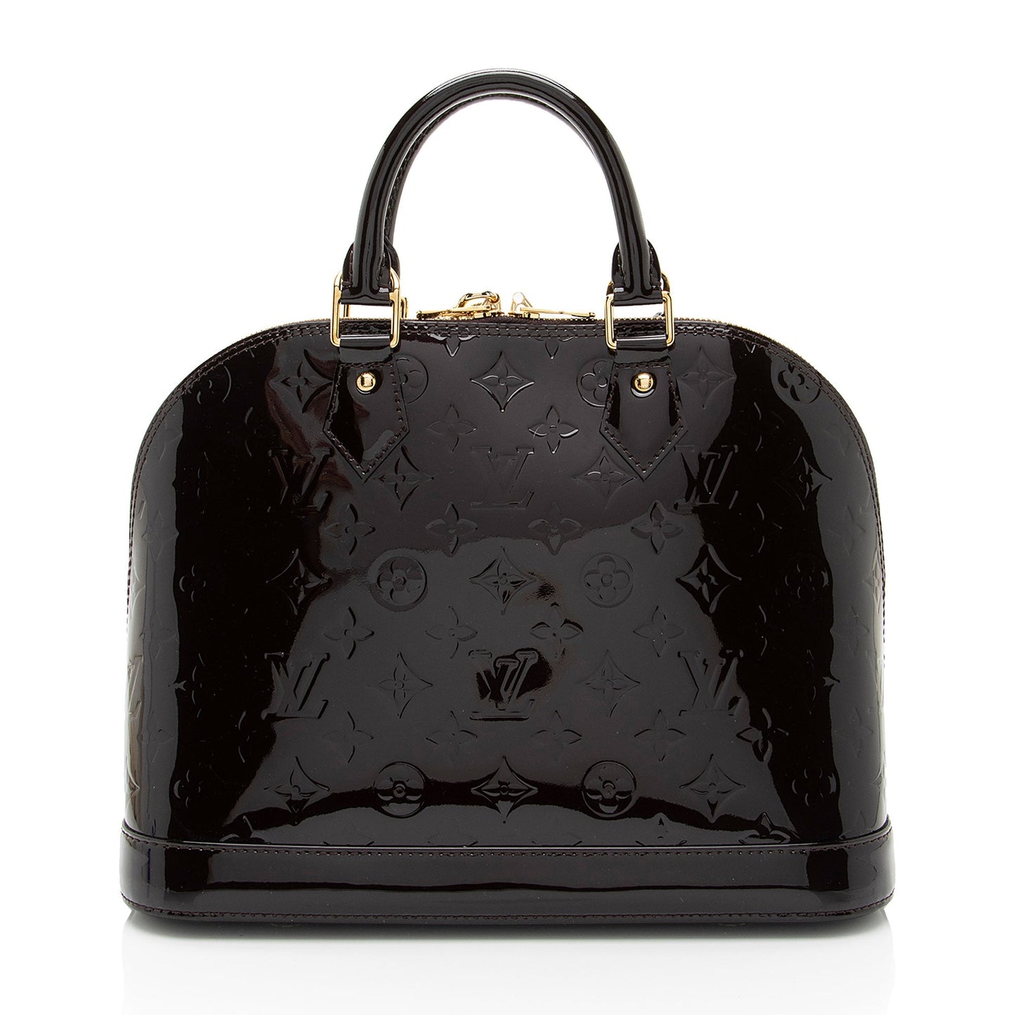Louis Vuitton Monogram Vernis Alma PM Satchel (SHF-iT5R4U)