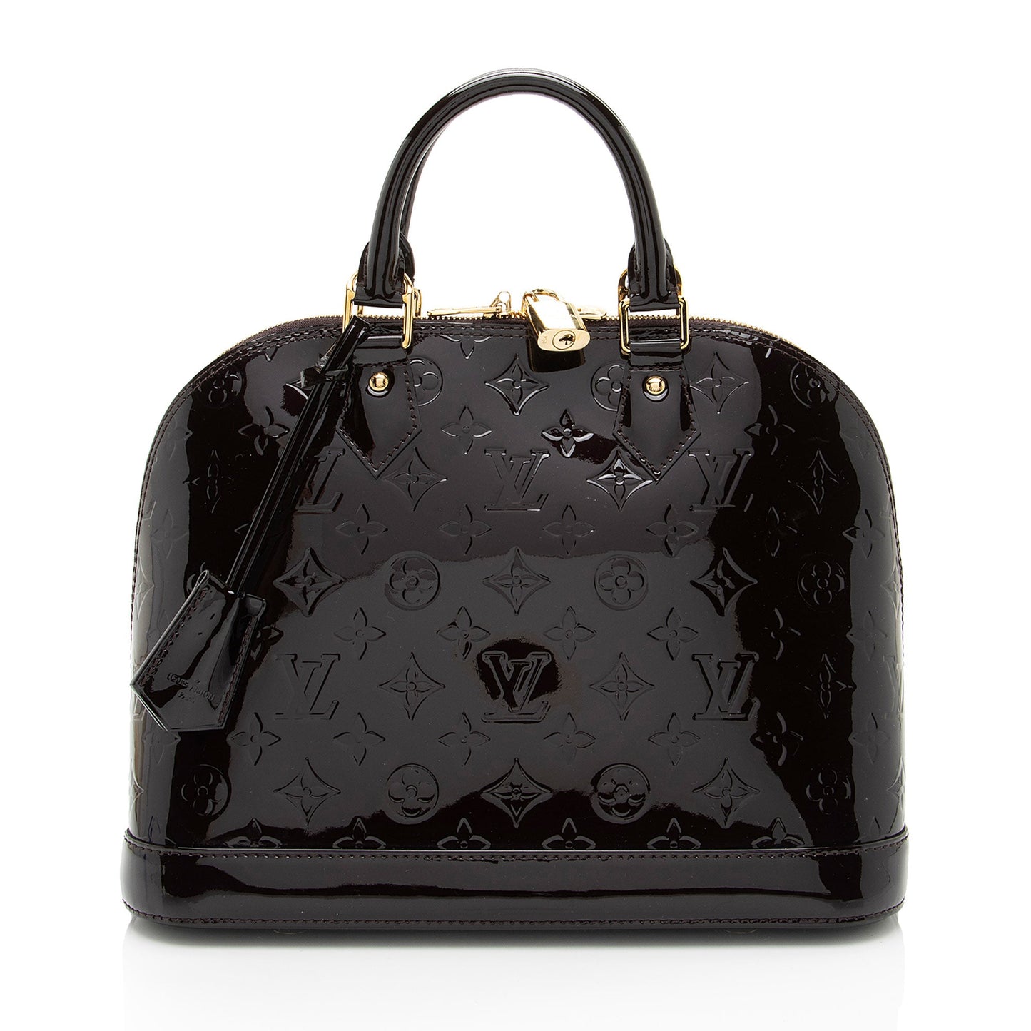 Louis Vuitton Monogram Vernis Alma PM Satchel (SHF-iT5R4U)