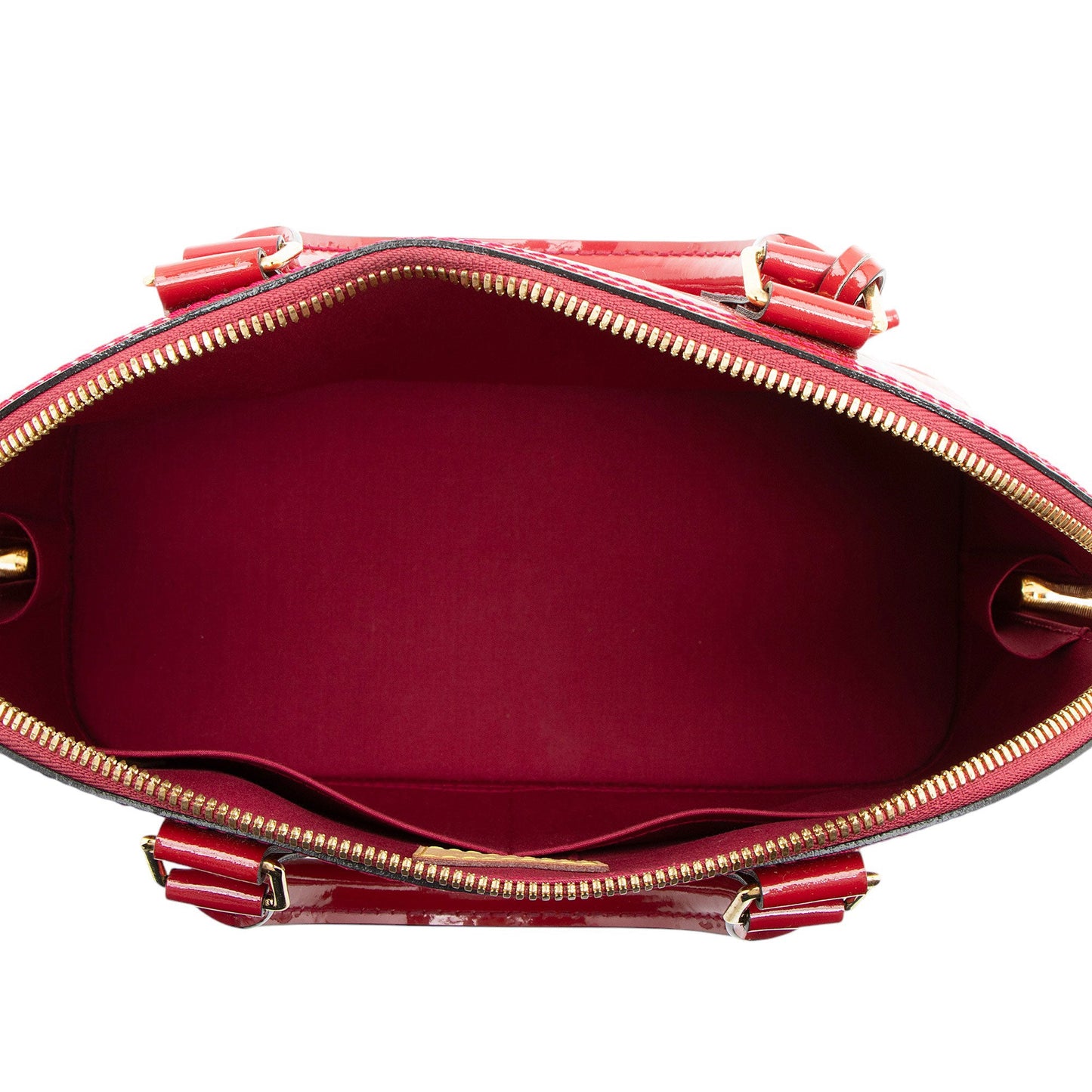 Louis Vuitton Monogram Vernis Alma PM Satchel (SHF-WV66qb)