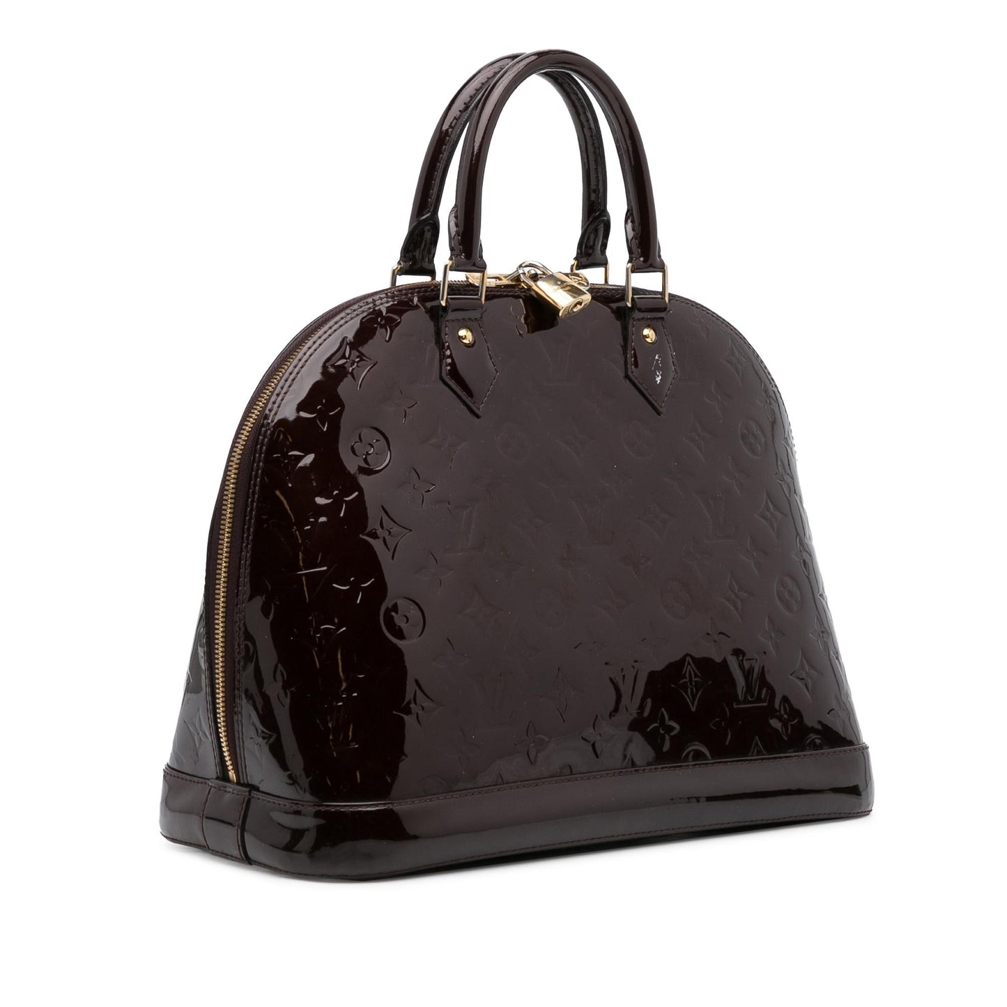 Louis Vuitton Monogram Vernis Alma PM (SHG-1McnUp)