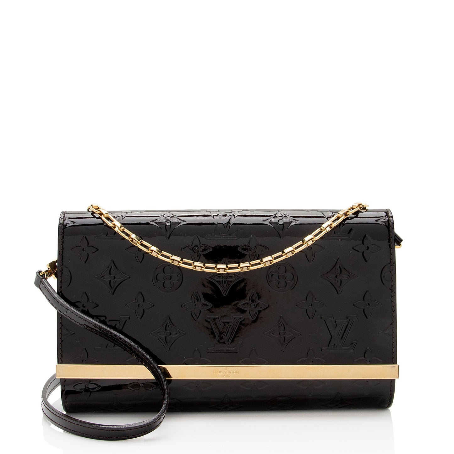 Louis Vuitton Monogram Vernis Ana Clutch (SHF-Jnmx4k)