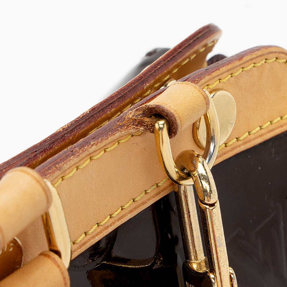 Louis Vuitton Monogram Vernis Brea MM Satchel (SHF-19681)