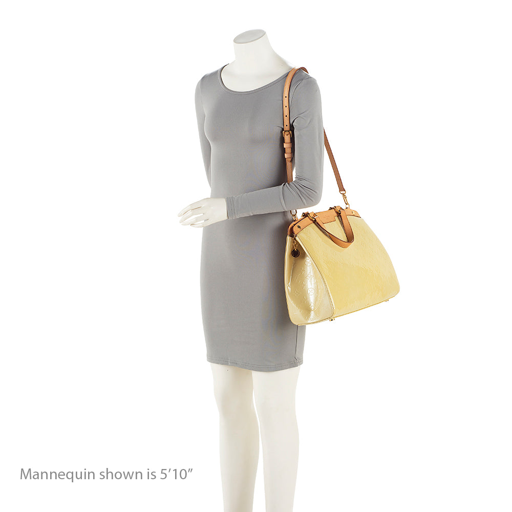 Louis Vuitton Monogram Vernis Brea MM Satchel (SHF-20211)