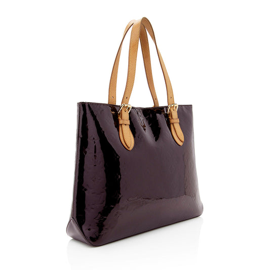 Louis Vuitton Monogram Vernis Brentwood Tote (SHF-19667)