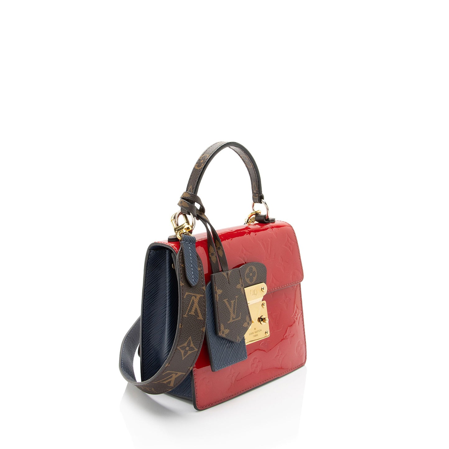 Louis Vuitton Monogram Vernis Epi Leather Spring Street Top Handle (SHF-oQLnPZ)