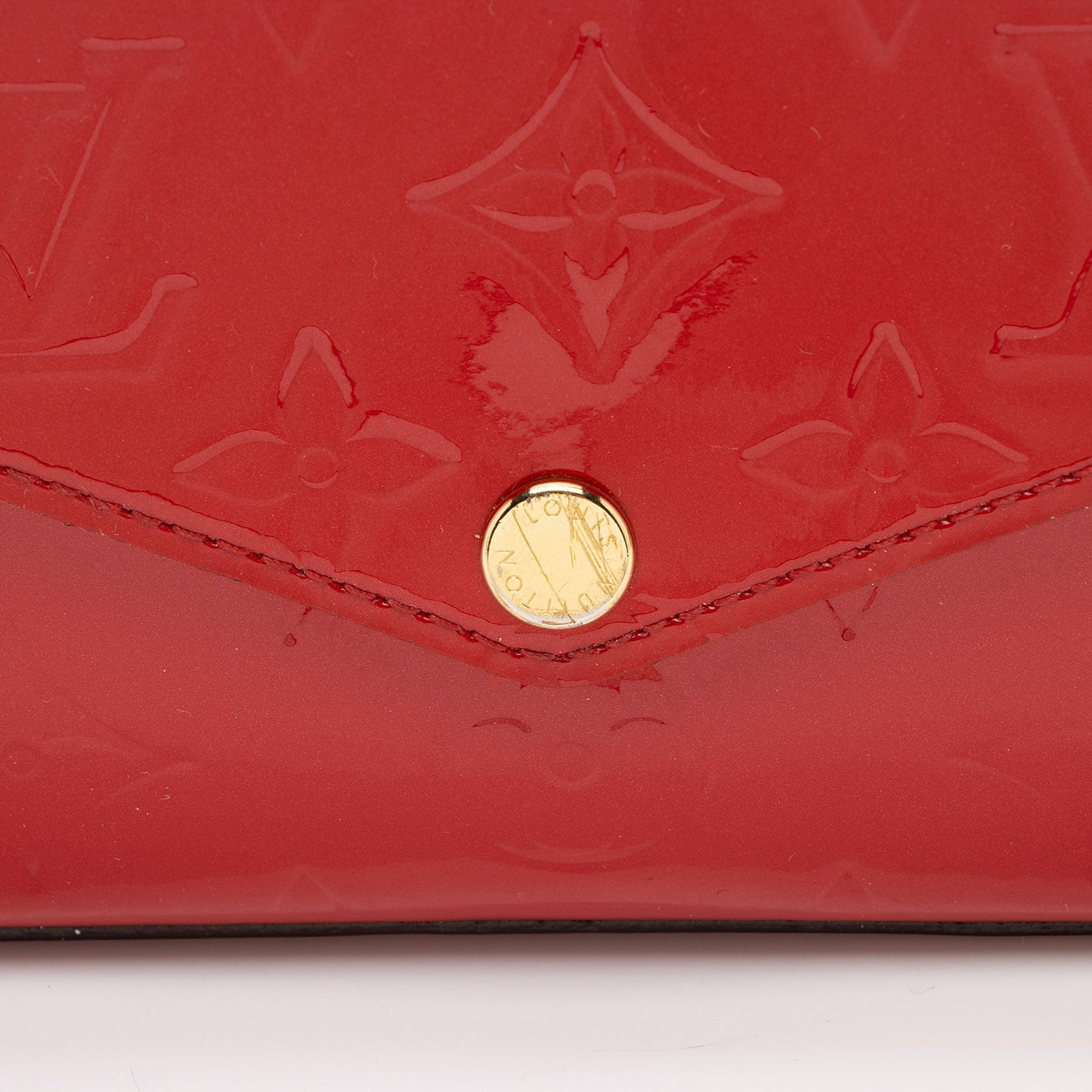 Louis Vuitton Monogram Vernis Felicie Pochette (SHF-LyHMwo)