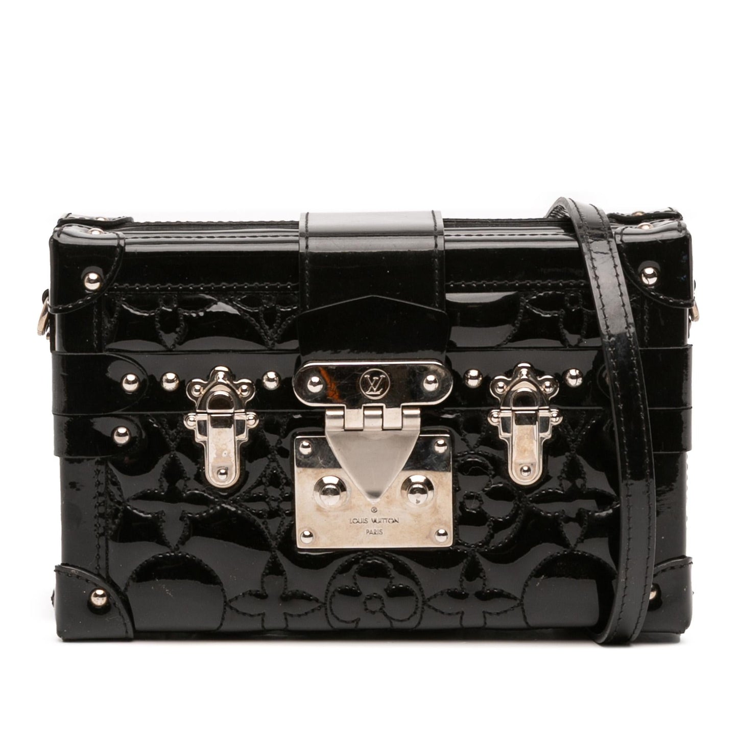 Louis Vuitton Monogram Vernis Fleur Petite Malle