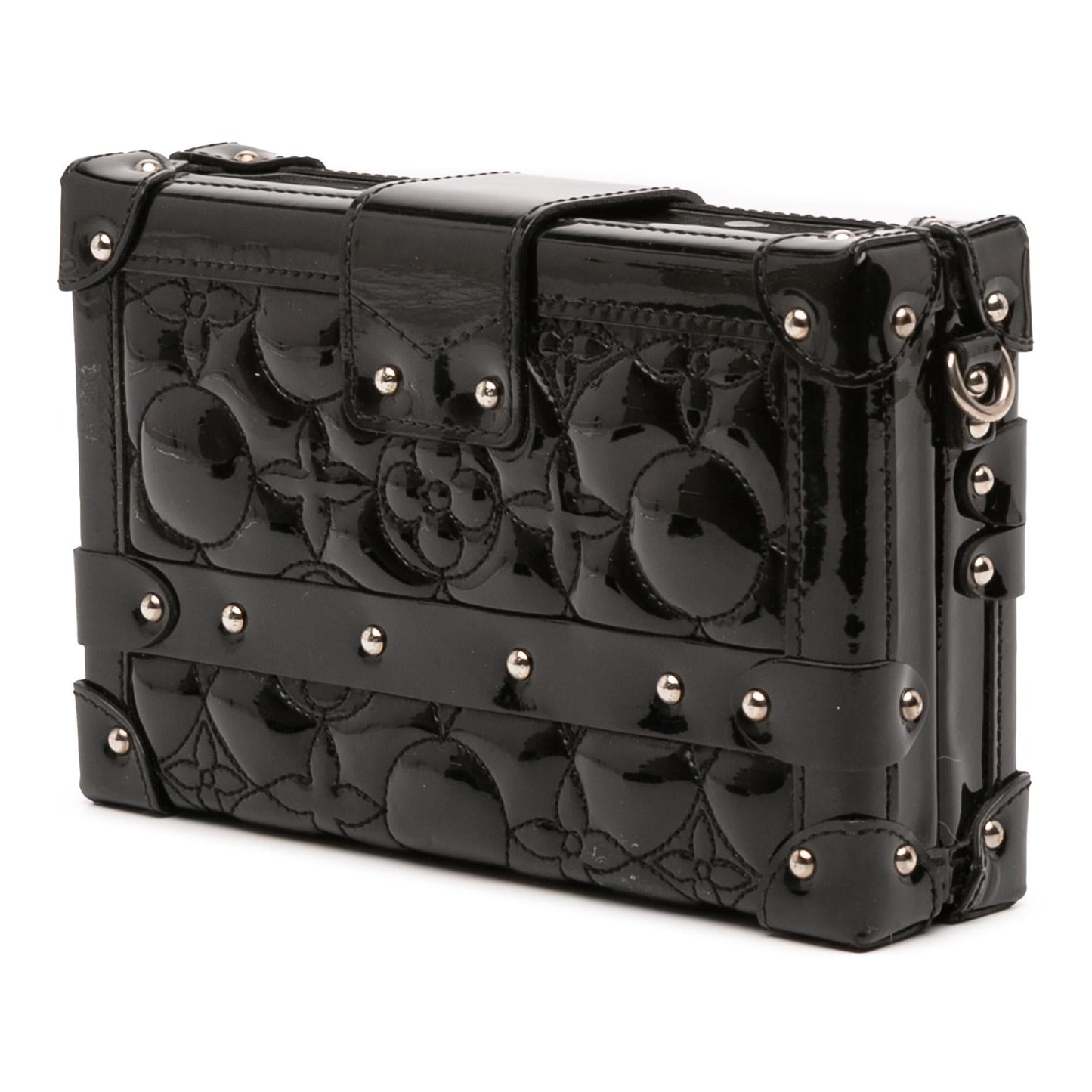 Louis Vuitton Monogram Vernis Fleur Petite Malle