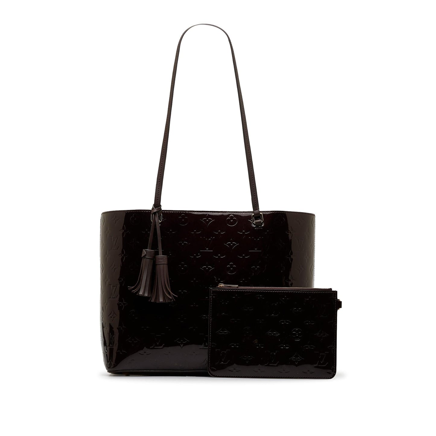 Louis Vuitton Monogram Vernis Long Beach MM (SHG-6biDTS)